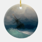 Verzenden op Stormy-Zeeen Keramisch Ornament (Achterkant)