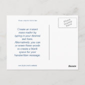 Verzenden op Zee Aangepast Briefkaart (Achterkant)