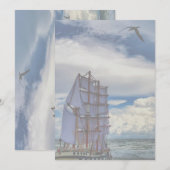 Verzenden op Zee - Lager opaciteitsniveau Kaart (Voorkant / Achterkant)