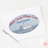 Verzenden op Zee Ovale Sticker (Envelop)