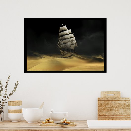 Verzenden van de woestijn poster (Keuken)