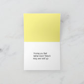 Verzenden van Healing Vibes Frog Get Well Kaart (Binnen)