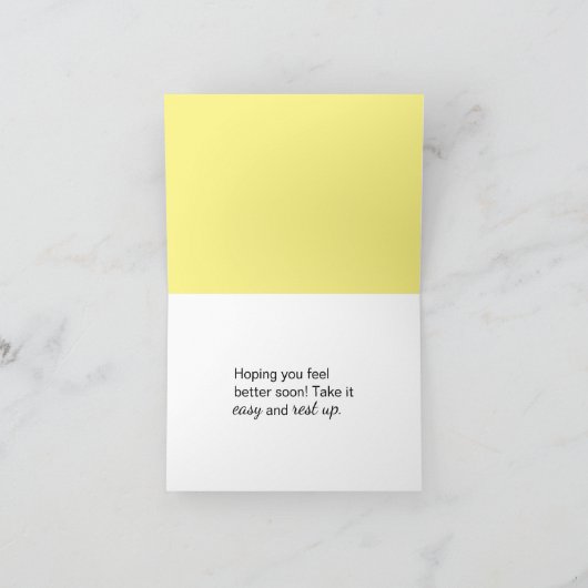 Verzenden van Healing Vibes Frog Get Well Kaart (Binnen)