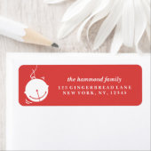 Verzenden van Holiday Cheer Retouradreslabel Etiket (Insitu)