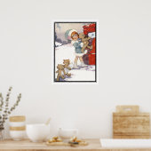Verzenden van kerstbrieven door Agnes Richardson Poster (Keuken)