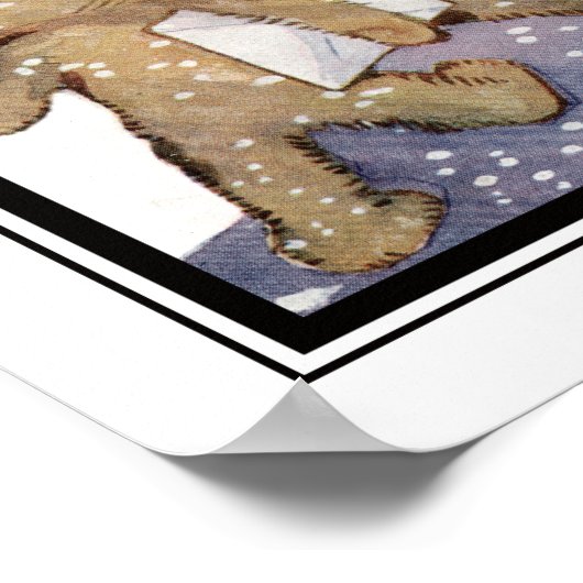 Verzenden van kerstbrieven door Agnes Richardson Poster (Hoek)