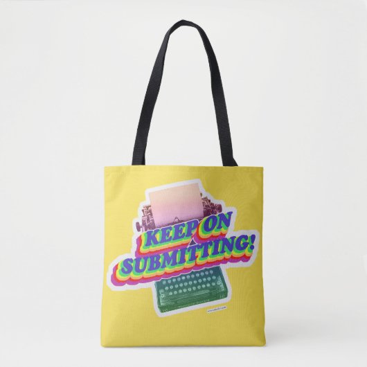 Verzenden van Motivatie schrijverproces Tote Bag (Voorkant)