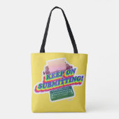 Verzenden van Motivatie schrijverproces Tote Bag (Achterkant)
