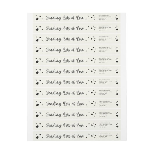 Verzenden Vele Liefde + het Adres van de Terugkeer (Vel)