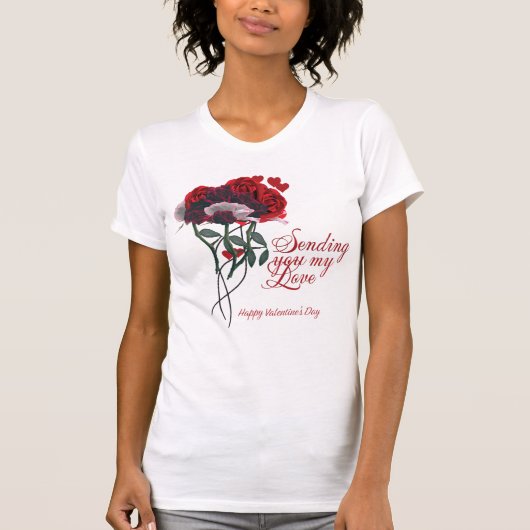 Verzendend u mijn van de Fijne Valentijn Dag T-shirt (Voorkant)