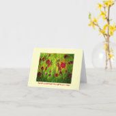 Verzendend warmste gedachten uw way~ kaart (Gele Bloem)