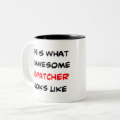 verzender, geweldige tweekleurige koffiemok (Voorkant links)