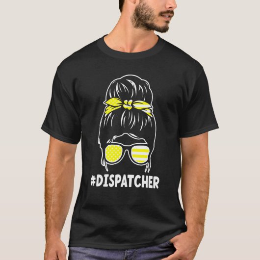 Verzender met een Bun 911-operator T-shirt (Voorkant)