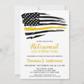 Verzender Thin Gold Line Aangepast pensioen Kaart (Voorkant)