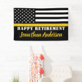 Verzender Thin Gold Line Aangepast pensioen Spandoek (Insitu)