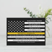 Verzenders Prayer Persoonlijk Thin Gold Line Bedankkaart (Staand voorkant)