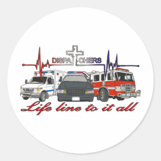 VERZENDERS RONDE STICKER