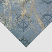 Verzendhulp op blauwe ontkoppeling tissuepapier (Detail)