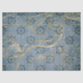 Verzendhulp op blauwe ontkoppeling tissuepapier (Voorkant)