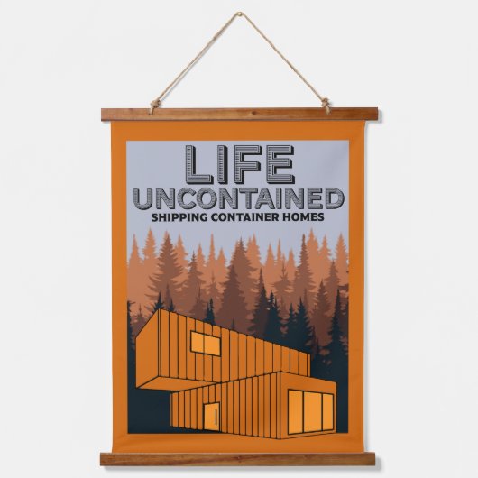 Verzending Container Thuis wonen Hangend Wandkleed (Voorkant)