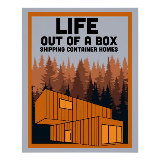 Verzending Container Thuis wonen Perfect Poster (Voorkant)