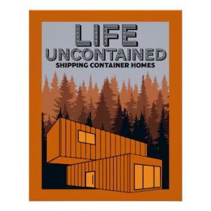 Verzending Container Thuis wonen Perfect Poster