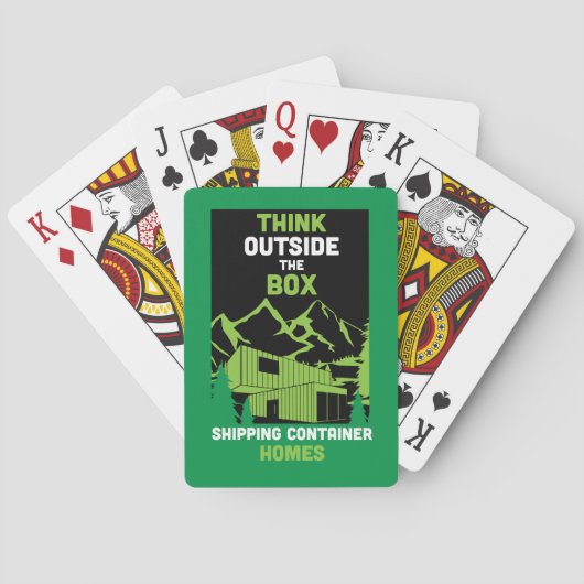 Verzending Container Thuis wonen Pokerkaarten (Achterkant)
