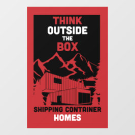 Verzending Container Thuis wonen Raamsticker