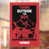 Verzending Container Thuis wonen Raamsticker (Vel 2)