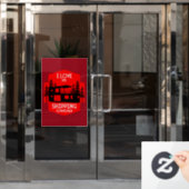 Verzending Container Thuis wonen Raamsticker (Kantoordeur)