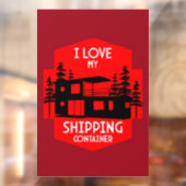 Verzending Container Thuis wonen Raamsticker (Vel 2)