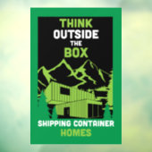 Verzending Container Thuis wonen Raamsticker (Vel 3)