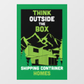 Verzending Container Thuis wonen Raamsticker (Vel)