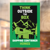 Verzending Container Thuis wonen Raamsticker (Vel 2)