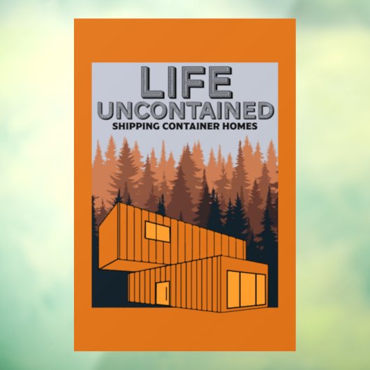 Verzending Container Thuis wonen Raamsticker (Vel 3)