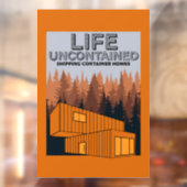 Verzending Container Thuis wonen Raamsticker (Vel 2)