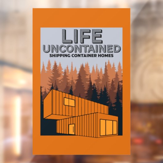 Verzending Container Thuis wonen Raamsticker (Vel 2)