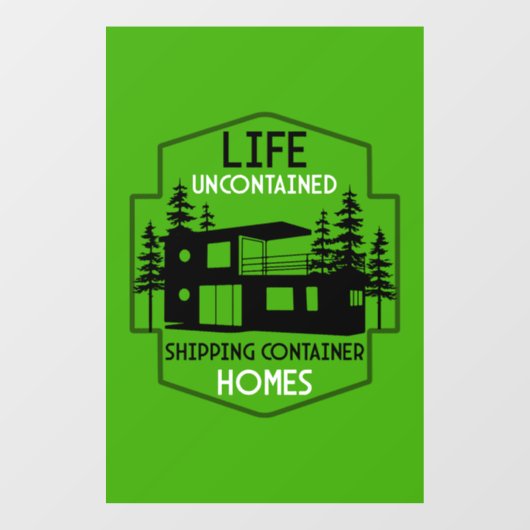Verzending Container Thuis wonen Raamsticker (Vel)