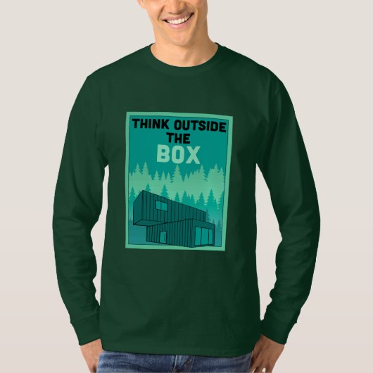 Verzending Container Thuis wonen T-shirt (Voorkant)