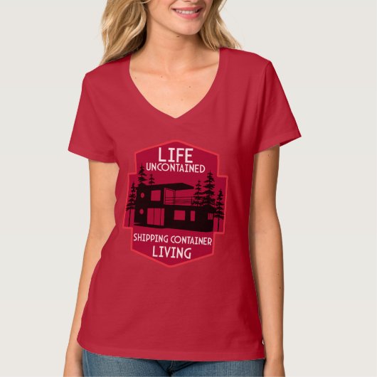 Verzending Container Thuis wonen T-shirt (Voorkant)