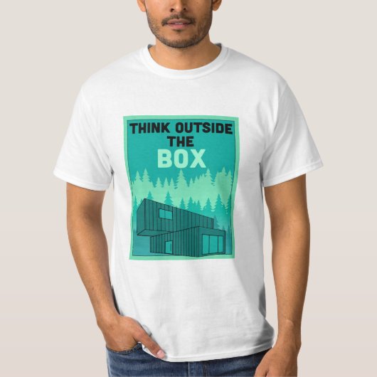Verzending Container Thuis wonen T-shirt (Voorkant)