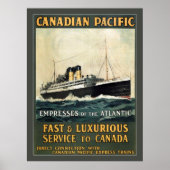 VERZENDING DAT VERVOERDE IMMIGRANTEN AAN CANADA c. Poster (Voorkant)