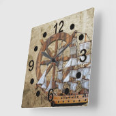 verzending en helm vierkante klok (Hoek)