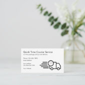 Verzending en pakketkoerier visitekaartje (Staand voorkant)