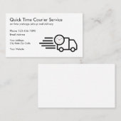 Verzending en pakketkoerier visitekaartje (Voorkant / Achterkant)