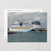 Verzending glimlachen in kanaal briefkaart (Voorkant / Achterkant)