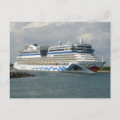 Verzending glimlachen in kanaal briefkaart (Voorkant)