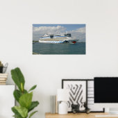 Verzending glimlachen in kanaal poster (Thuiskantoor)