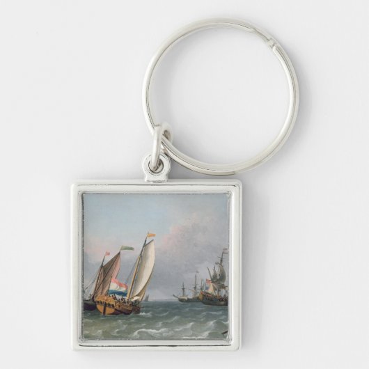 Verzending in een Choppy-Zee Sleutelhanger (Voorkant)