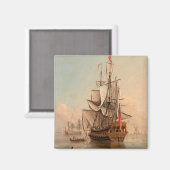 Verzending in een kalm | Peter Monamy Magneet (Voorkant / Achterkant)